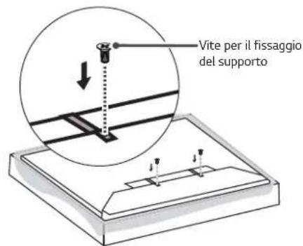 LG OTW420B - Fissaggio delle staffe del prodotto al TV - 3