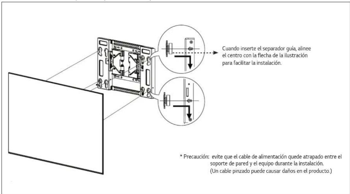 LG OTW420B - Cómo montar el soporte de montaje en pared y el producto - 1