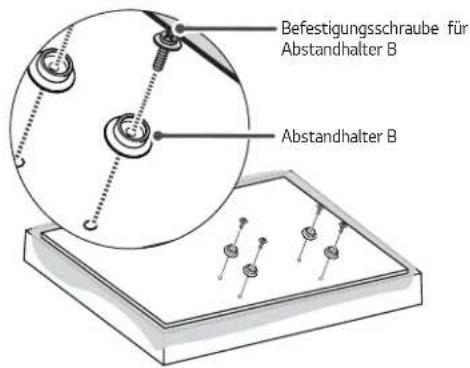 LG OTW420B - Halterungen des Produkts am TV-Gerät anbringen - 2