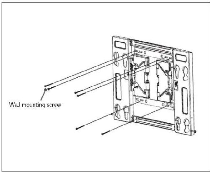 LG OTW420B - How to install the wall mounting bracket - 1