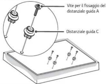 LG OTW420B - Fissaggio delle staffe del prodotto al TV - 5