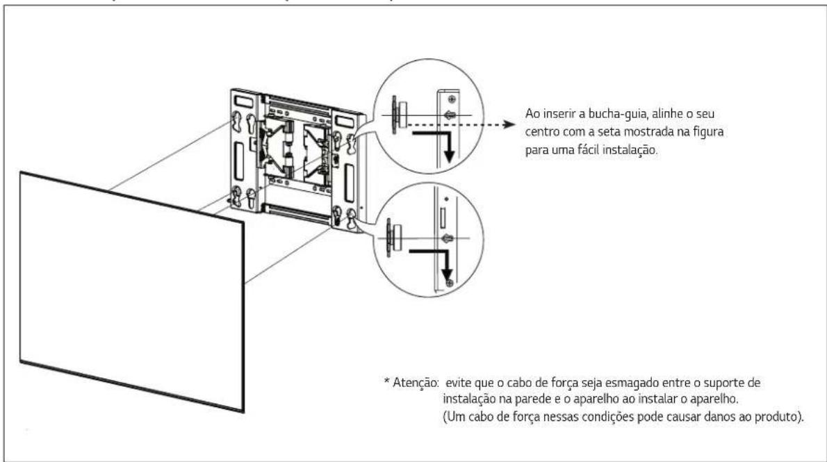 LG OTW420B - Como montar o suporte de montagem na parede e o produto - 1