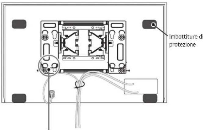 LG OTW420B - Organizzazione dei cavi e fissaggio delle imbottiture di protezione - 1
