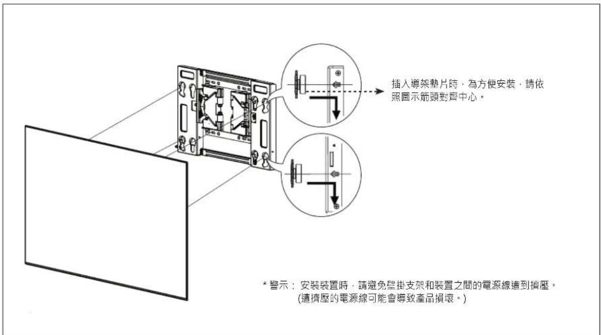 LG OTW420B - 如何組裝壁掛支架和產品 - 1
