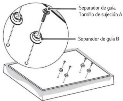 LG OTW420B - Cómo unir los soportes de montaje del producto a la TV - 6