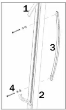 PROFICOOK PCWK 1235 - Assembly of the door handle - 1
