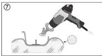 STEINEL HG 2320 E K - Comment faire : fixation d'une patte de guidage - 6