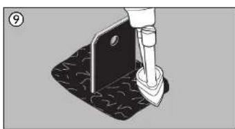 STEINEL HG 2320 E K - Comment faire : fixation d'une patte de guidage - 8