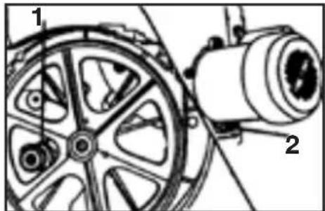 Genesis GBS900 - Réglage de la brosse de la roue (FIG 13) - 2