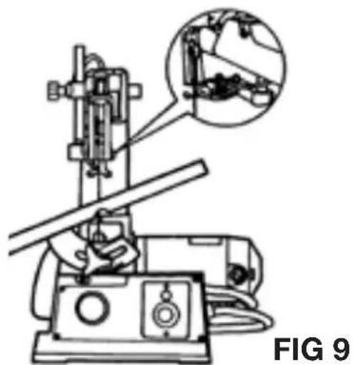 Genesis GSS160 - Alignement de l'indicateur de biseau (FIG 8) - 2
