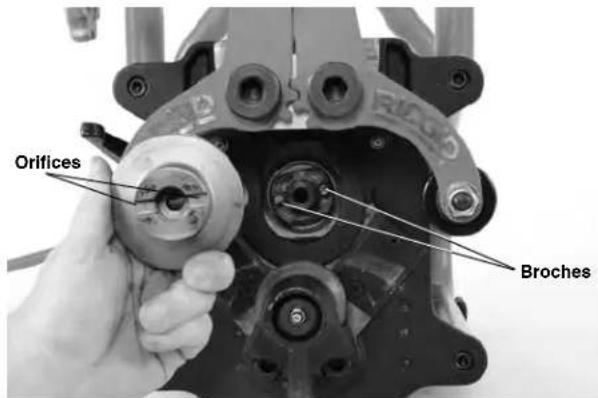 RIDGID B500 - Changement des têtes de coupe - 2