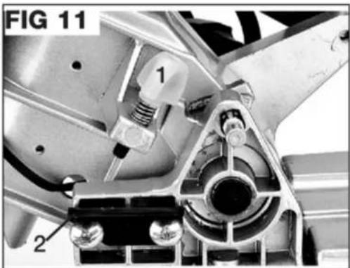 Genesis GMSDR1015LC - Réglage de profondeur de COUPE (FIG 11) - 1