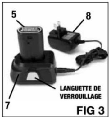 5 8 7 LANGUETTE DE VERROUILLAGE FIG 3
