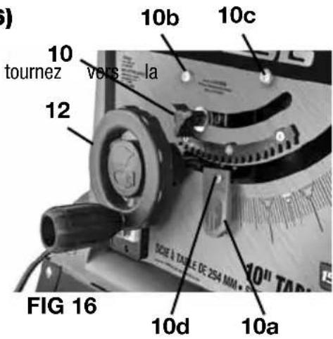 Genesis GTS10SC - AVERTISSEMENT: Assurez-vous que le le bouton de verrouillage de - 1