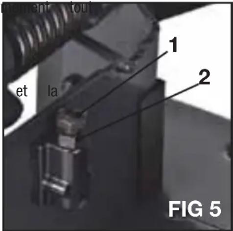 Genesis GMCS140 - Réglage de la butée (FIG 5) - 1