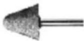 Genesis GRT210340 - Le PAPIER de SABLE d'oxyde d'aluminium, meulant des pierres, les ROUES et les POINTS (le rouge/marron). - 1
