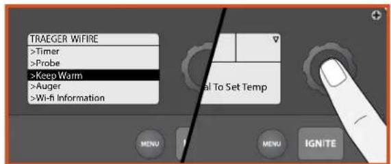 TRAEGER PRO 780 - Function KEEP WARM (maintien au chaud) - 1