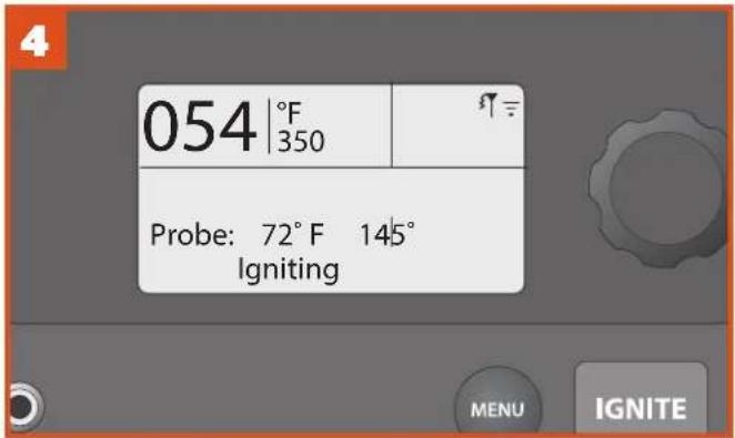 TRAEGER PRO 780 - Si la parrilla está encendida: - 4