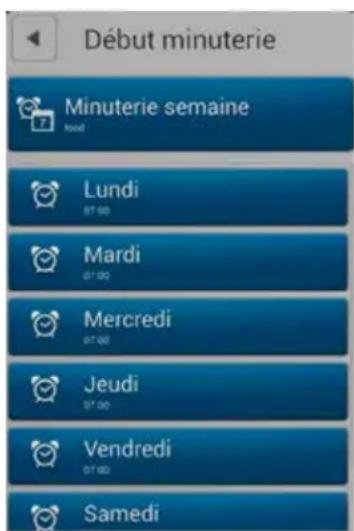 Blodgett BCT62E - Programmation d'un démarrage différé hebdomadaire - 3