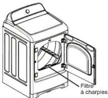 WINIA WTP4521W - Nettoyage du filtre à charpies - 1