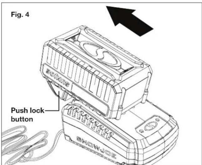 Snow Joe 24VSS12XRRED - Charging the Battery - 4