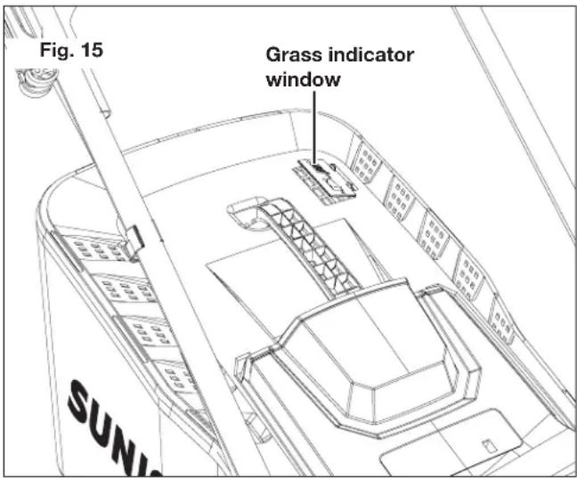 Fig. 15 Grass indicator window SUNI