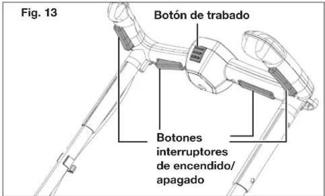 Fig. 13 Botón de trabado Botones interruptores de encendido/ apagado