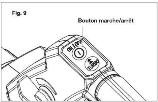 Sun Joe 24VX2JB500CT - Démarrage et arrêt - 3