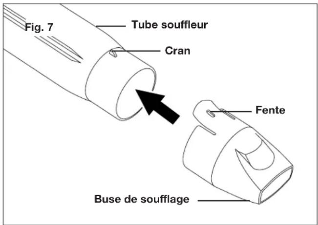 Sun Joe 24VX2JB500CT - Attache du tube souffleur - 3