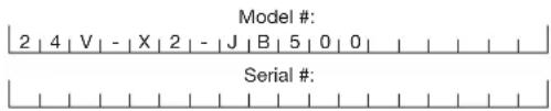 Sun Joe 24VX2JB500CT - Model and Serial Numbers - 1