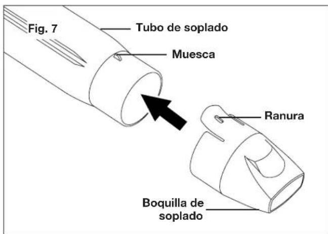Sun Joe 24VX2JB500CT - Conexión de los tubos de soplado a chorro - 3