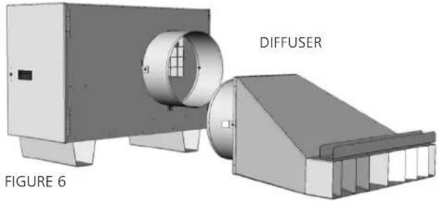 HeatStar NOMAD HS115SF - Direct Diffuser &amp; Duct Adapter - 2