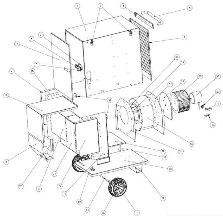 HeatStar NOMAD HS115SF - PARTE DESCRIPCIÓN DE LA PARTE CANT. - 1