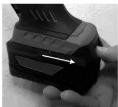 Toolcraft MW623 - b) Inserting/removing the battery - 2