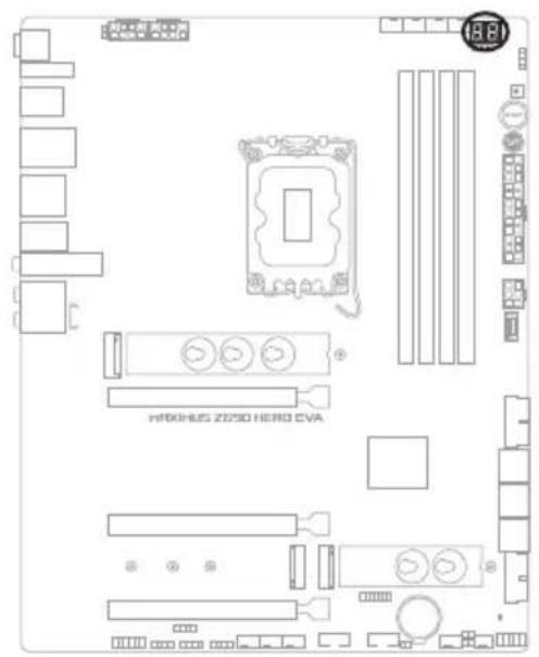 ASUS ROG MAXIMUS Z690 HERO EVA EDITION - Q-Code - 1