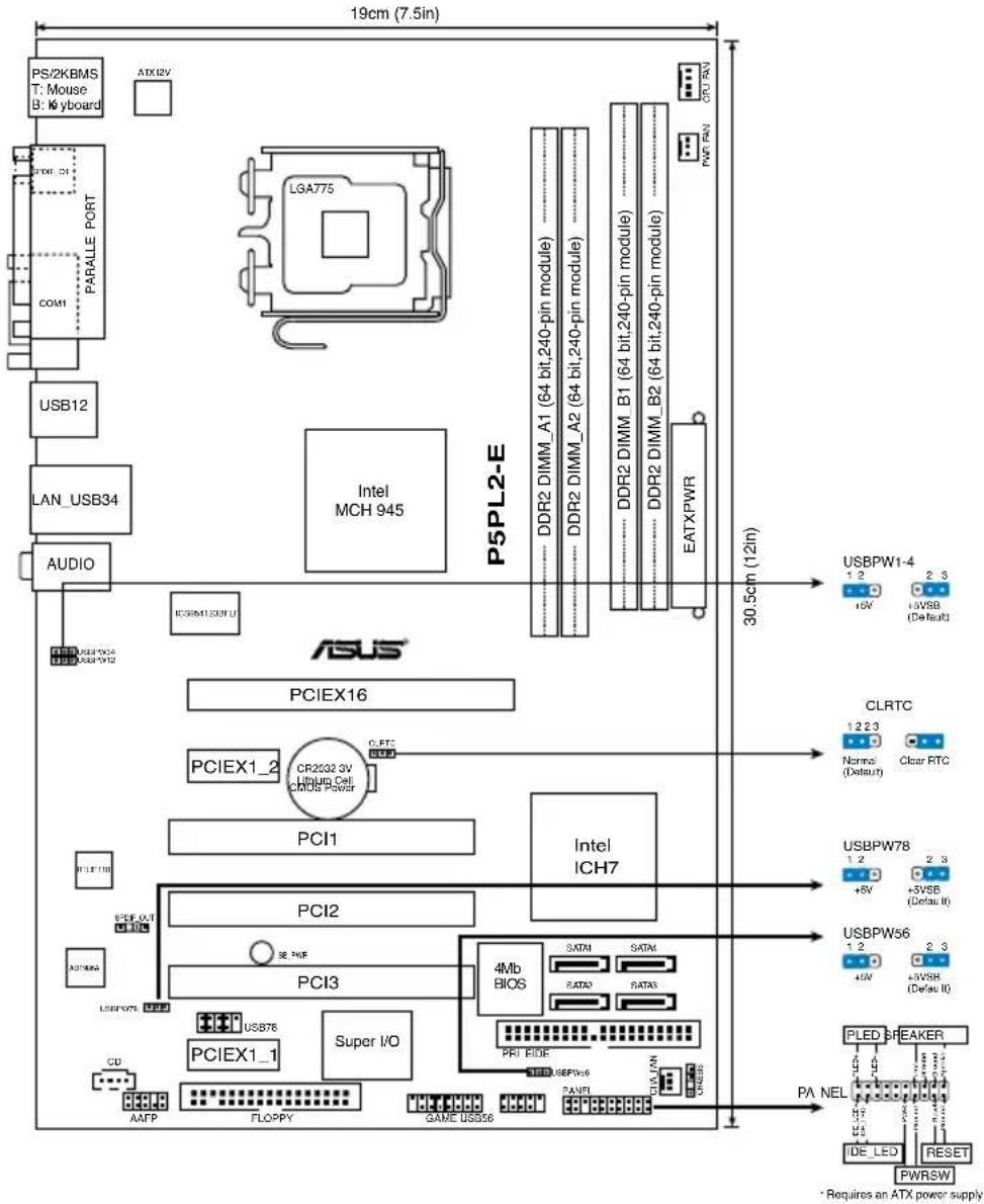 ASUS P5PL2E - 마데보보레에어Visual - 1
