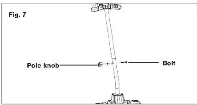 Snow Joe 24VX213SSCT - Connecting the Poles - 4