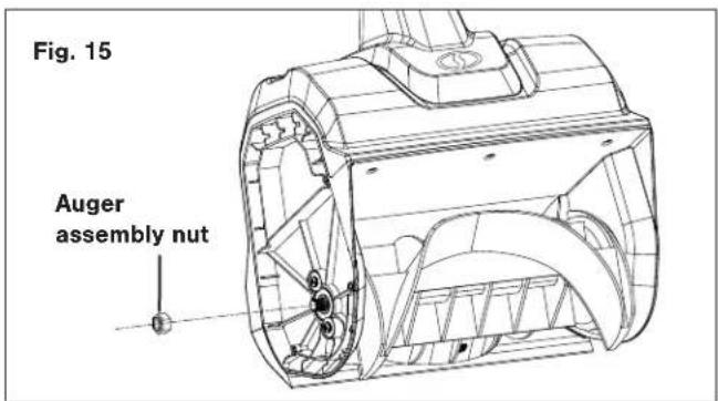 Snow Joe 24VX213SSCT - Replacing the Auger - 5
