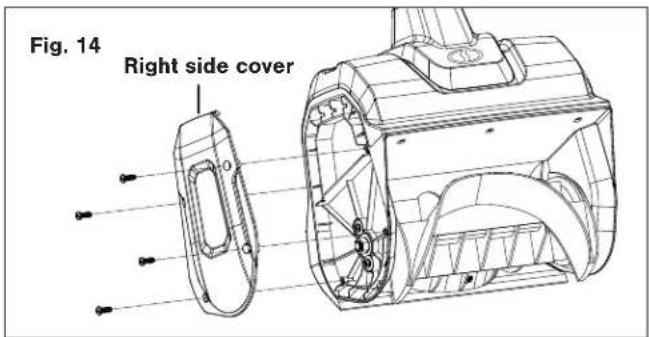 Snow Joe 24VX213SSCT - Replacing the Auger - 4