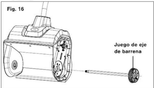 Snow Joe 24VX213SSCT - Reemplazo de la barrena - 7