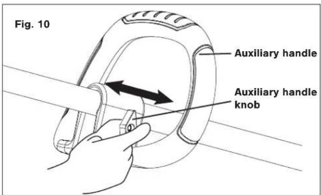 Snow Joe 24VX213SSCT - Positioning the Auxiliary Handle - 1