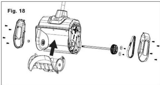 Snow Joe 24VX213SSCT - Replacing the Auger - 8