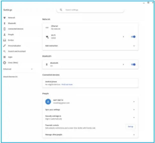 VIEWSONIC NMP760 - Configuration des paramètres de la chromebox - 1