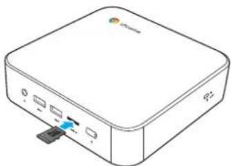 VIEWSONIC NMP760 - Insertion d'une carte mémoire - 1