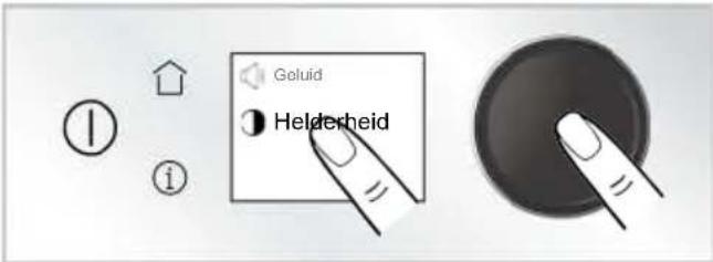 BEKO BBIM13500XPSW - De helderheid van het scherm instellen - 2