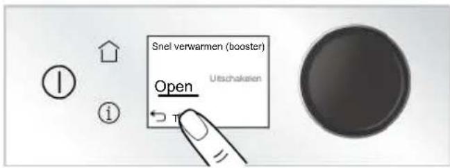 BEKO BBIM13500XPSW - De snel voorverwarmen (Booster) functie instellen - 4