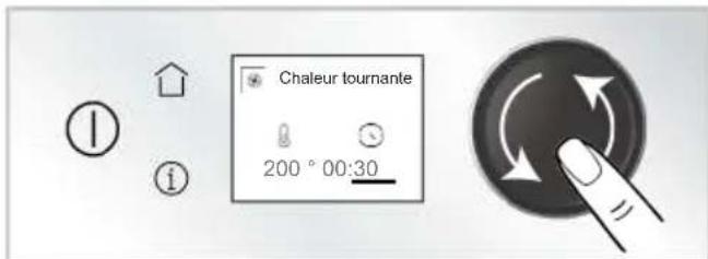 Chaleur tournante 200° 00:30