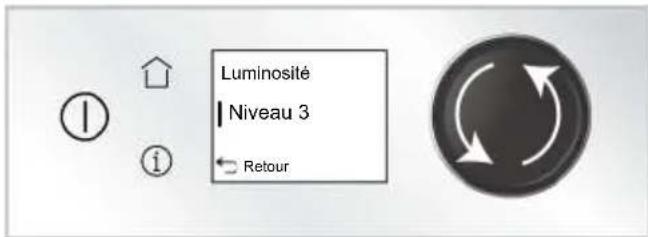 Luminosité Niveau 3 i Retour