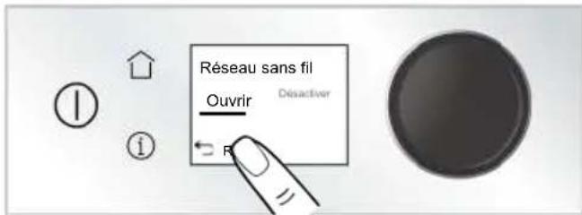Réseau sans fil Ouvrir Déactiver
