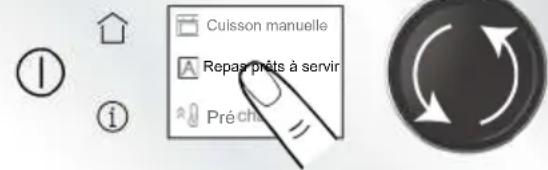 Cuisson manuelle Repas prêts à servir Précha